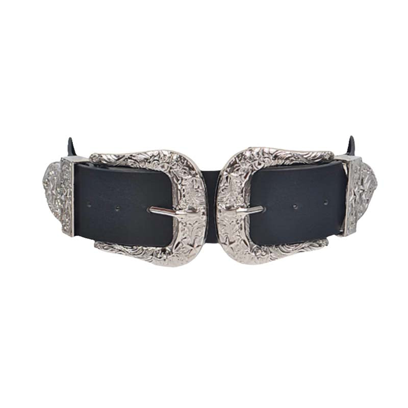 Western Belt - Silver Tone