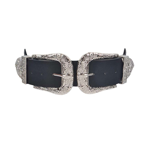 Western Belt - Silver Tone