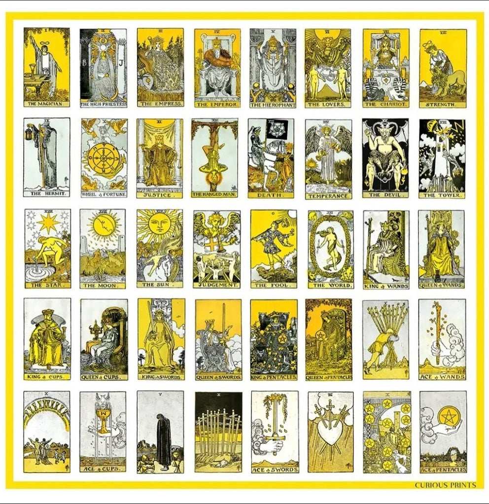 Silk Scarf - Tarot Cards