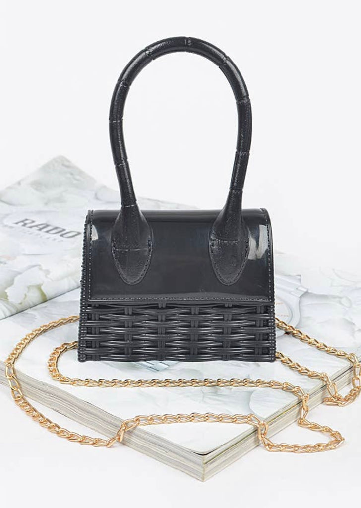 Handbag - Mini Black Weave